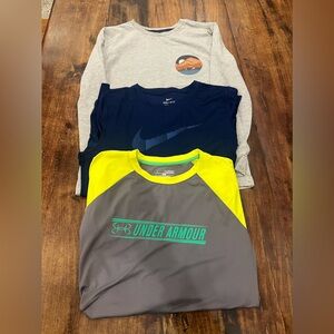 Lot of three name brand, long sleeve shirts, size XL.